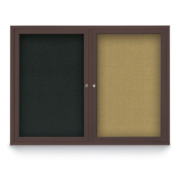 Corkboard, Cobalt /Black, 24" x 36"